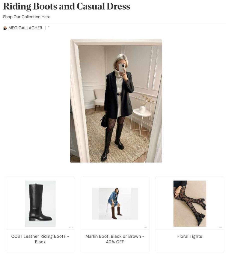 How to Style Your Dresses with Boots in Fall and Winter