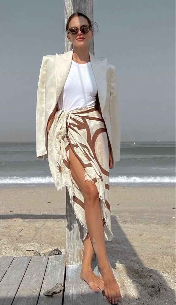 beach dressing ideas getting dressed up for dinner after the >>>  . beach outfit, summer outfit, easy outfit, beach aesthetic, summer aesthetic, outfit ideas, summer 2022, Pinterest girl, VSCO girl, coconut girl aesthetic, 10 Beach Outfit Ideas |